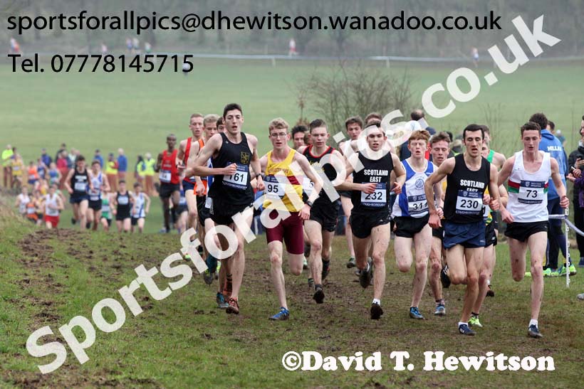 Mens under-20s Inter Counties Cross Country, Prestwold Hall, Loughborough. Photo: David T. Hewitson/Sports for All Pics